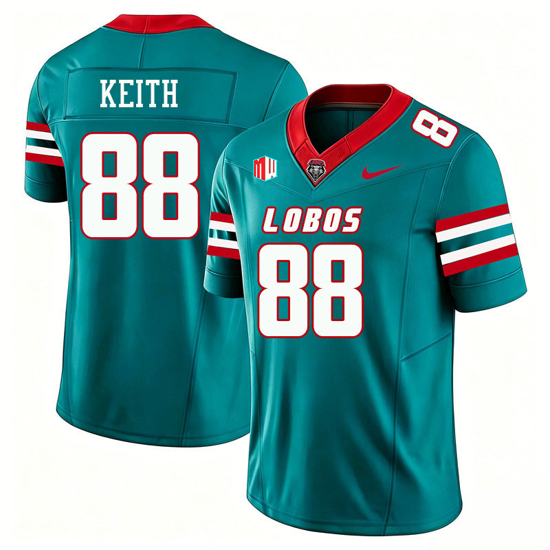 New Mexico Lobos #88 Cade Keith College Football Jerseys,Uniforms-Turquoise